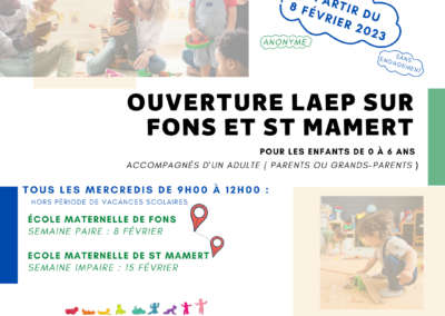 La 3ème matinée du Lieu Accueil Enfant Parent
