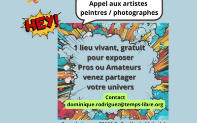 Appel aux artistes : exposez vos œuvres à l’Espace Socio Culturel Temps Libre !