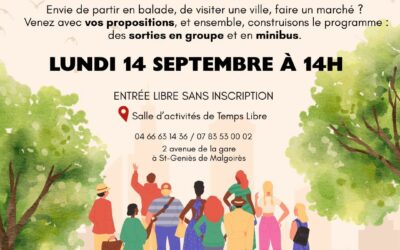 Des sorties entre seniors, pour les seniors et choisies par les seniors.